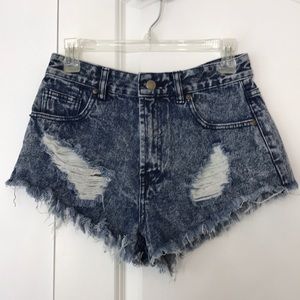 High waisted shorts